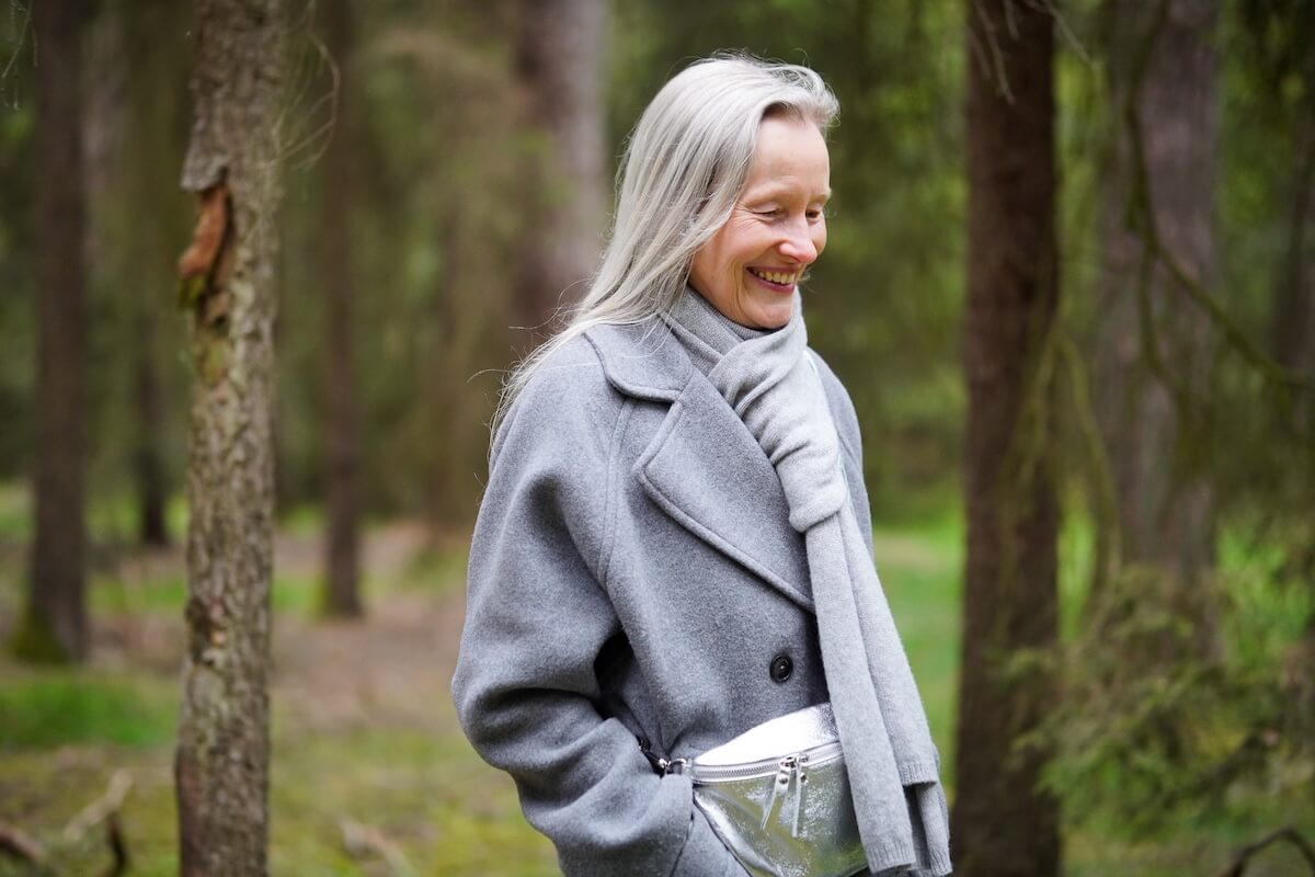 Sabine Weiskopf im Wald